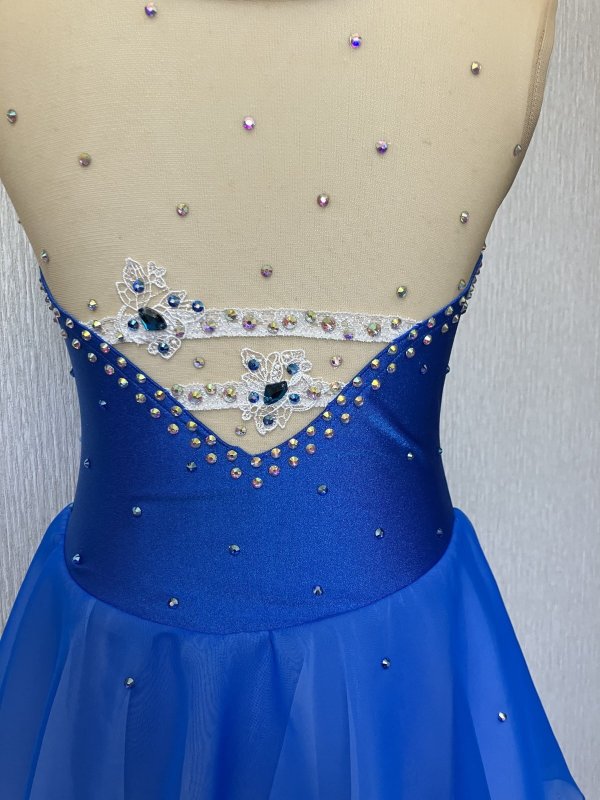 画像5: レースモチーフドレス（ブルー） (5)