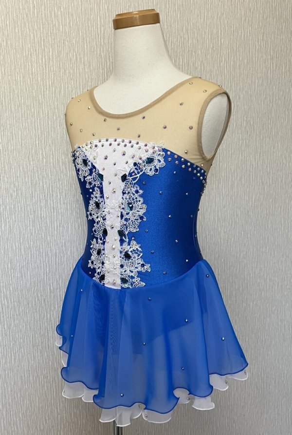 画像4: レースモチーフドレス（ブルー） (4)