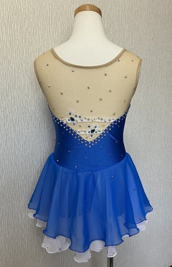 画像2: レースモチーフドレス（ブルー） (2)