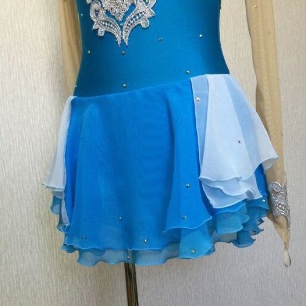 画像4: プリセスドレス　オフショルダー（水色） (4)