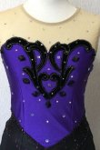 画像4: チューブトップドレス（青紫×黒）ロンググローブ付き (4)