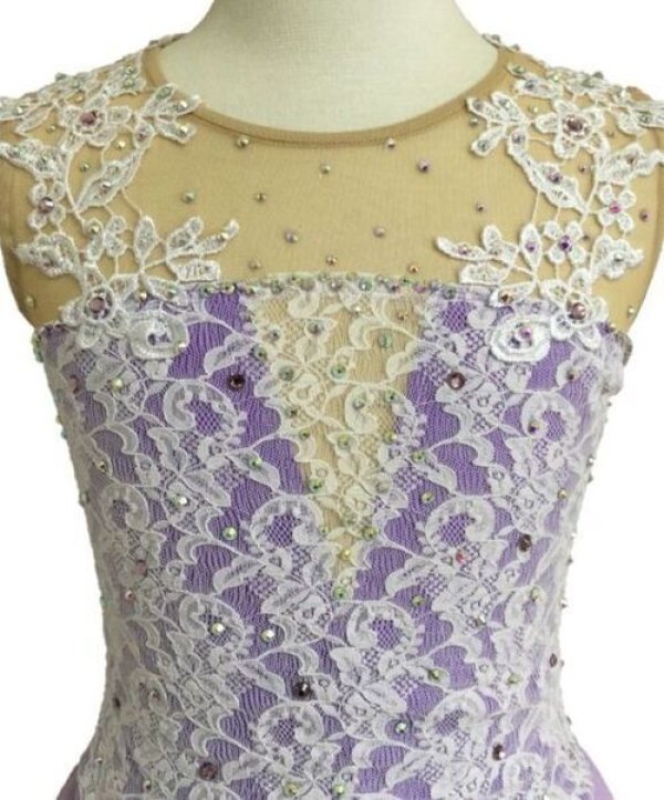 画像4: モチーフレース・レースドレス（ラベンダー） (4)