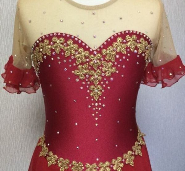 画像4: ゴールドプリンセスドレス（レッド） (4)