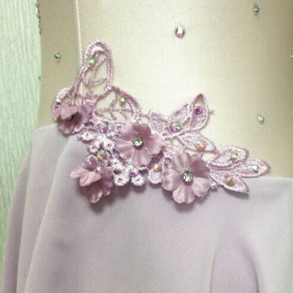 画像4: フラワードレス（薄ピンク×薄紫） (4)