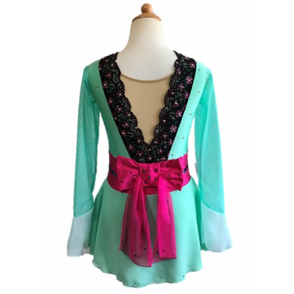 画像2: 和風ドレス(若草) (2)