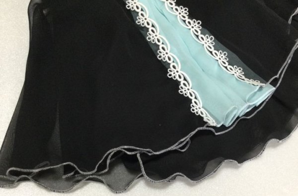 画像3: ラッフルスカート(ブラック) (3)