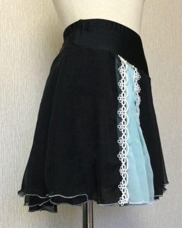 画像5: ラッフルスカート(ブラック) (5)