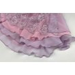 画像4: ジョーゼット3段スカート　フロントレース（ベビーピンク×ラベンダー） (4)