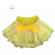 画像2: ジョーゼット3段スカート　バックりぼん（イエロー系） (2)