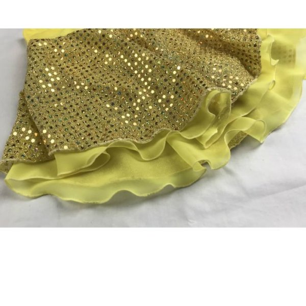 画像3: キラふわ2段スカート (イエロー) (3)