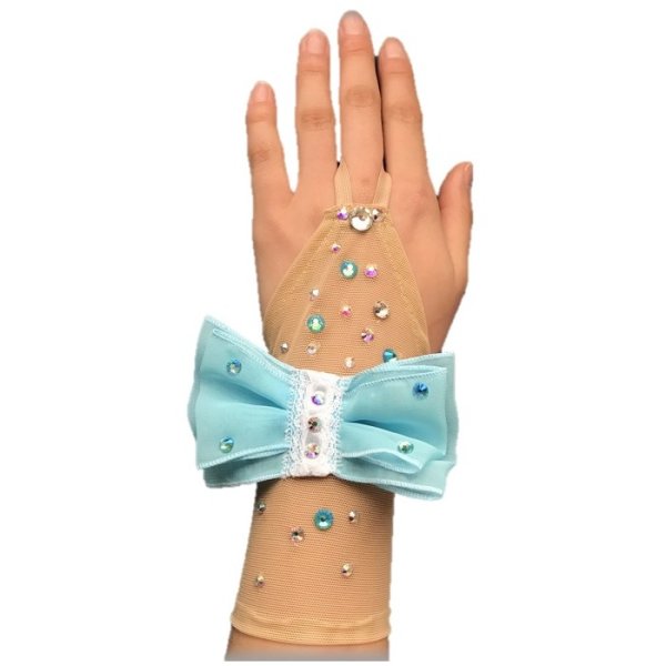 画像2: リストドレス リボン(水色) (2)